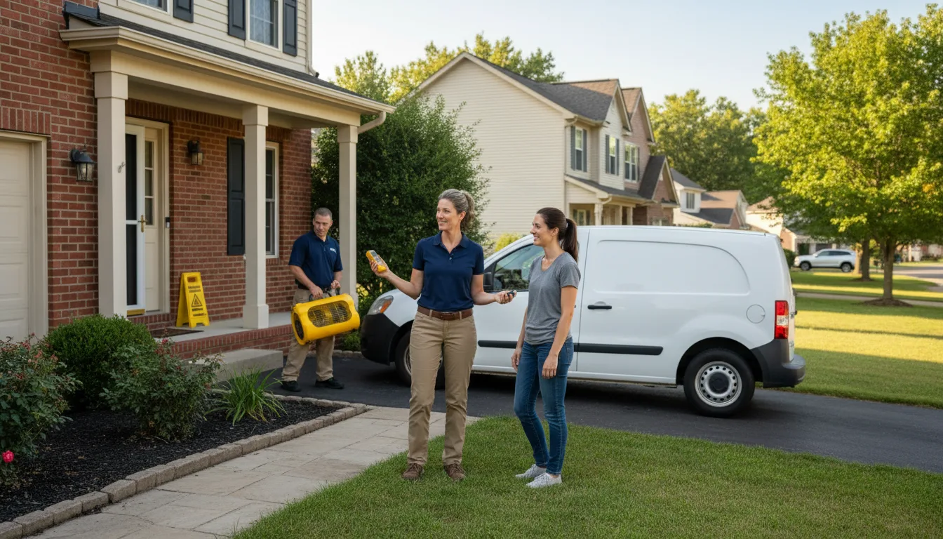 Residential water damage restoration in Stapleton, NE